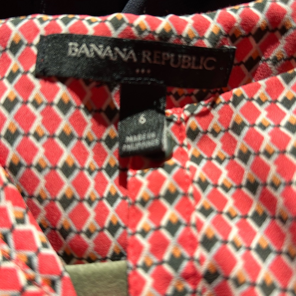 Pink, Orange Patterned Button Down Dress - image 8